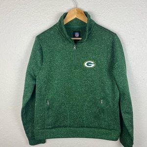 Green Bay Packers NFL Fleece 1/4 Zip Sweater